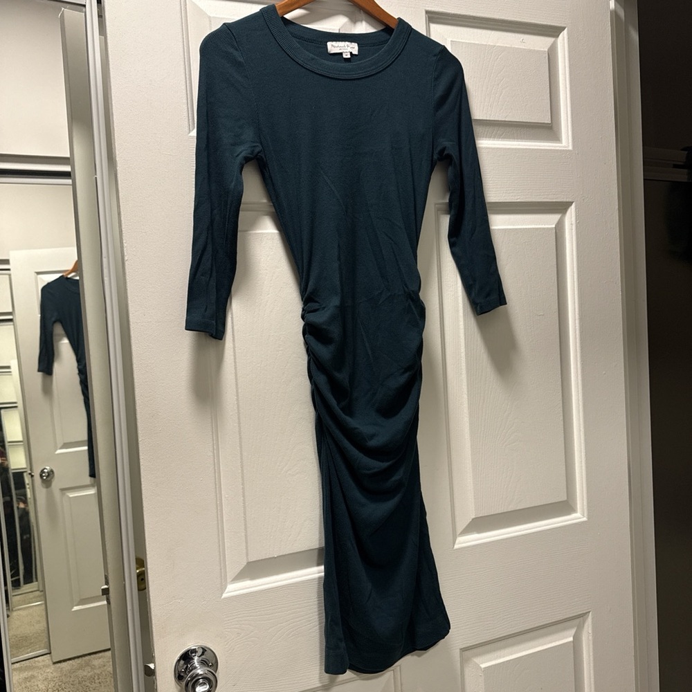Michael Stars Teal Long Sleeve Dress